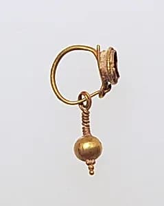 Earring with pendant by Unknown Artist