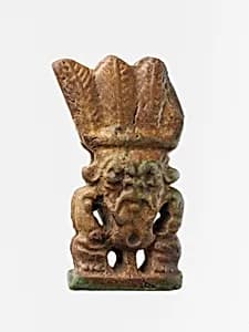 Faience amulet of Bes image by Unknown Artist
