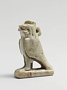 Faience amulet of Ra Horakhty by Unknown Artist