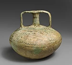 Faience flask by Unknown Artist
