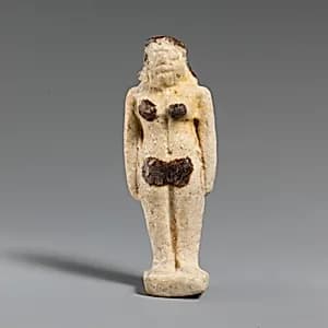 Faience statuette of a woman by Unknown Artist