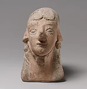 Female protome-mask by Unknown Artist