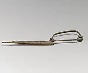 Fibula with silver bead by Unknown Artist