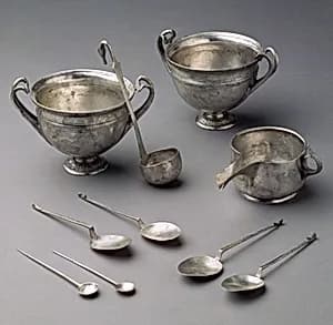 Four silver spoons by Unknown Artist