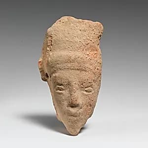 Fragment of a terracotta head by Unknown Artist