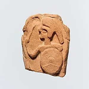 Fragment of a terracotta plaque by Unknown Artist