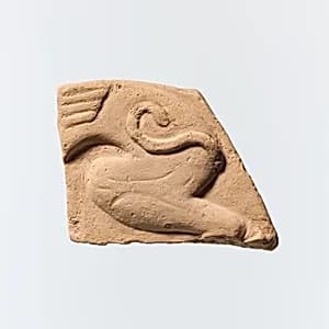 Fragment of a terracotta plaque by Unknown Artist