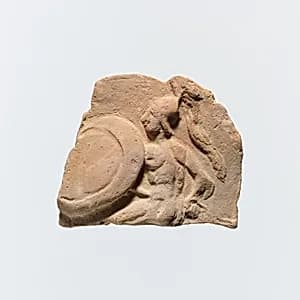 Fragment of a terracotta plaque by Unknown Artist