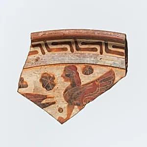 Fragment of a terracotta plate by Unknown Artist