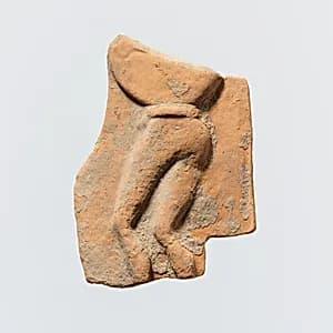 Fragment of a terrracotta plaque by Unknown Artist