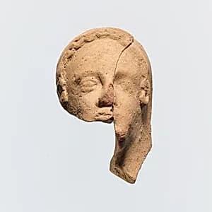 Fragmentary head of a woman by Unknown Artist