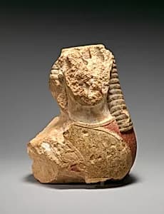 Fragmentary limestone sphinx by Unknown Artist