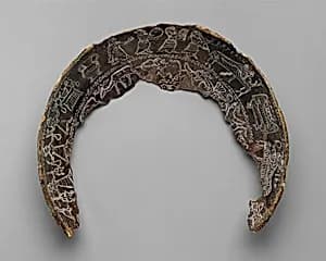 Fragmentary silver bowl by Unknown Artist