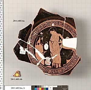 Fragments of a terracotta kylix by Unknown Artist