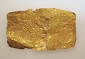 Frontlet of gold leaf by Unknown Artist