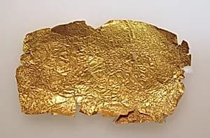 Frontlet of gold leaf by Unknown Artist