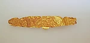 Frontlet of gold leaf by Unknown Artist