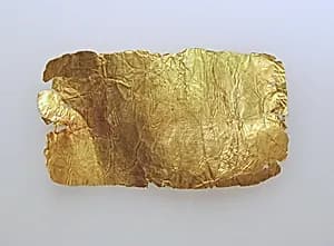 Frontlet of gold leaf by Unknown Artist
