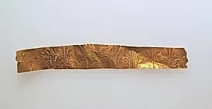 Frontlet of gold leaf by Unknown Artist