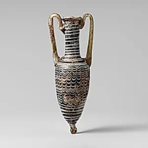 Glass amphoriskos (perfume bottle) by Unknown Artist