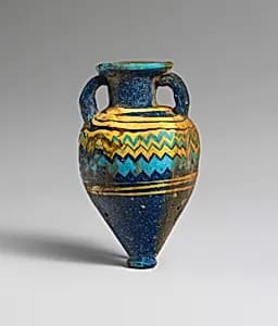 Glass amphoriskos (perfume bottle) by Unknown Artist