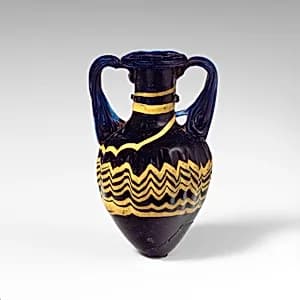 Glass amphoriskos (perfume bottle) by Unknown Artist