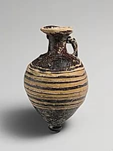 Glass amphoriskos (perfume bottle) by Unknown Artist