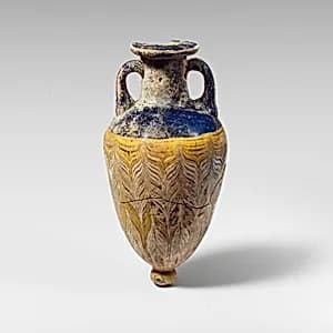 Glass amphoriskos (perfume bottle) by Unknown Artist
