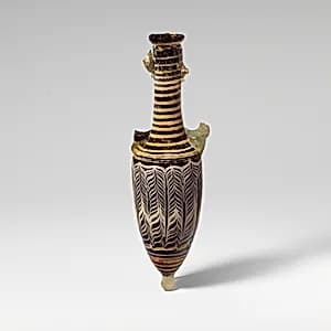 Glass amphoriskos (perfume bottle) by Unknown Artist