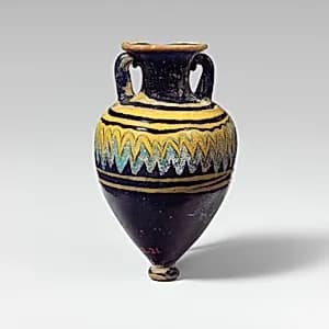 Glass amphoriskos (perfume bottle) by Unknown Artist