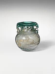 Glass aryballos (oil bottle) by Unknown Artist