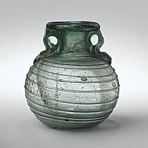 Glass aryballos (oil bottle) by Unknown Artist
