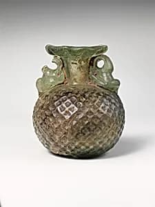 Glass aryballos (oil bottle) by Unknown Artist
