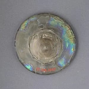 Glass base fragment by Unknown Artist