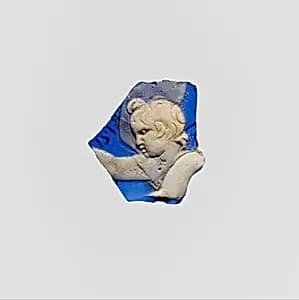 Glass cameo fragment by Unknown Artist