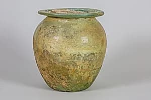 Glass cinerary urn (olla) by Unknown Artist