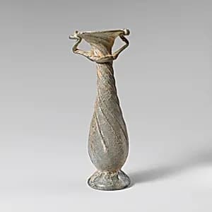 Glass cosmetic flask (kohl tube) by Unknown Artist