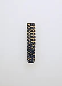 Glass cylindrical bead by Unknown Artist