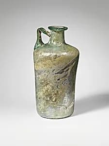 Glass cylindrical jug by Unknown Artist