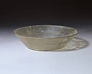 Glass dish with gilding by Unknown Artist