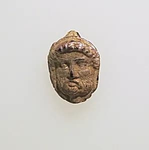 Glass double-headed pendant by Unknown Artist