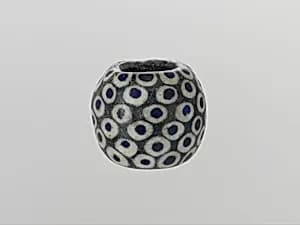 Glass eye bead by Unknown Artist