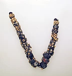 Glass eye beads by Unknown Artist
