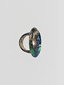 Glass finger ring by Unknown Artist