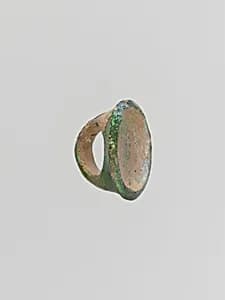 Glass finger ring by Unknown Artist