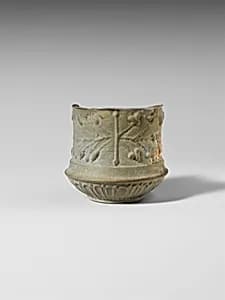 Glass fragmentary bottle by Unknown Artist