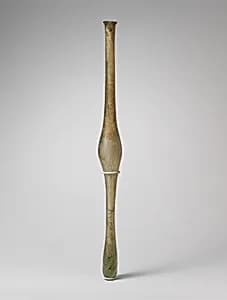 Glass fusiform bottle by Unknown Artist