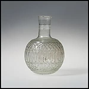 Glass globular bottle by Unknown Artist