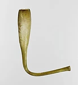 Glass horn-shaped vessel by Unknown Artist