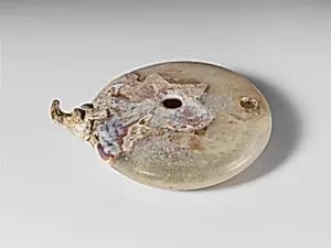 Glass lamp by Unknown Artist